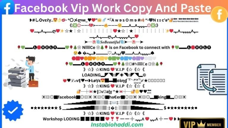 Facebook Vip Work Copy And Paste